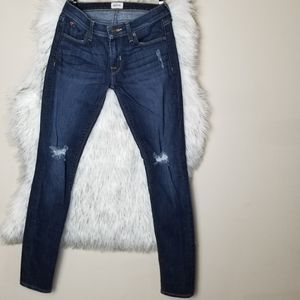 Hudson Krista Super Skinny Distressed Jean…